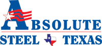 Absolute Steel in Texas Metal Buildings Logo